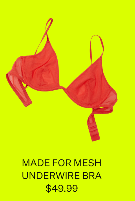 Made For Mesh Underwire Bra