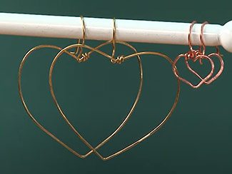 Wire Heart Earrings