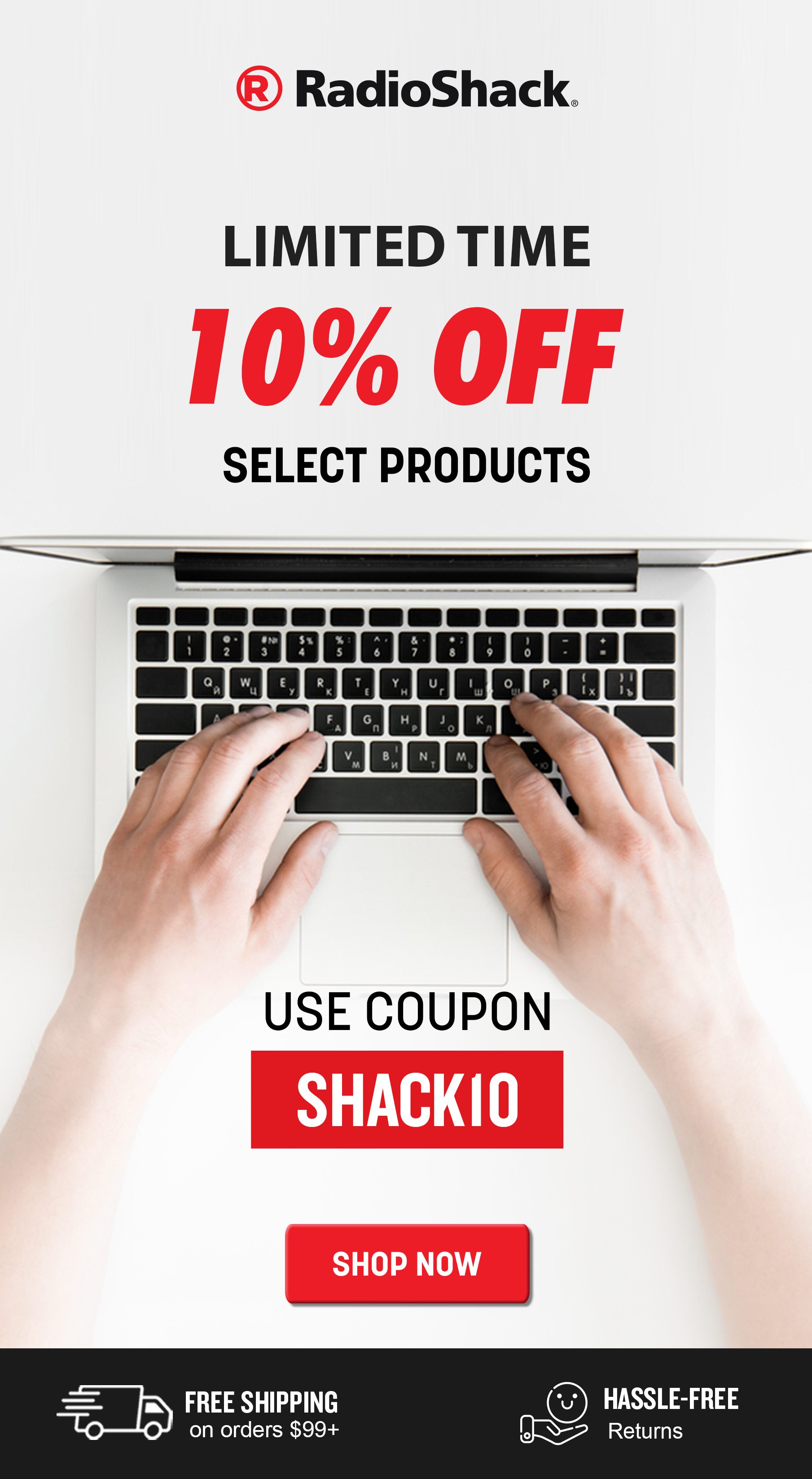 10% OFF SELECT PRODUCTS