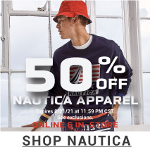 Nautica Apparel 50% off