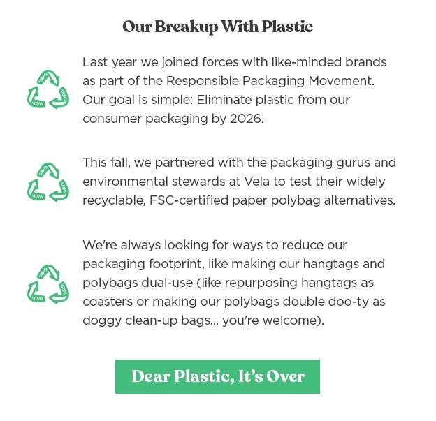 Our Breakup With Plastic