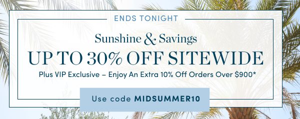 Up to 30 Percent Off Sitewide