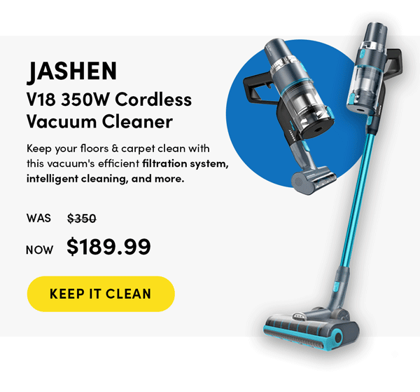 Jashen V18 Cordless Vacuum | Keep It Clean