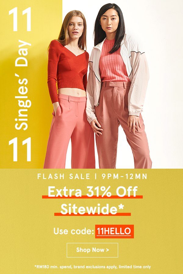 31% Off Sitewide with code 11HELLO
