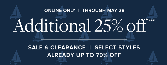 ADDITIONAL 25% OFF***