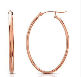 Rose Gold Hoop Earrings