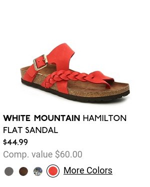 white mountain hamilton flat sandal