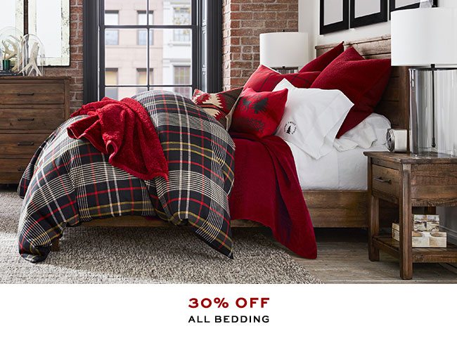 30% OFF ALL BEDDING
