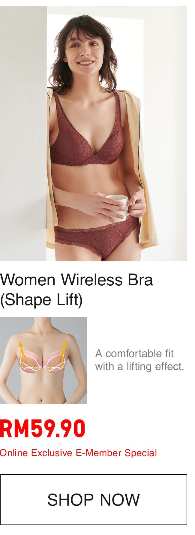 WOMEN WIRELESS BRA