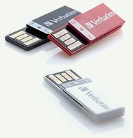 Verbatim Clip-It USB 2.0 Flash Drives, 8GB, 3/Pack