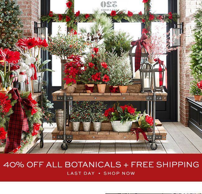 40% OFF ALL BOTANICALS