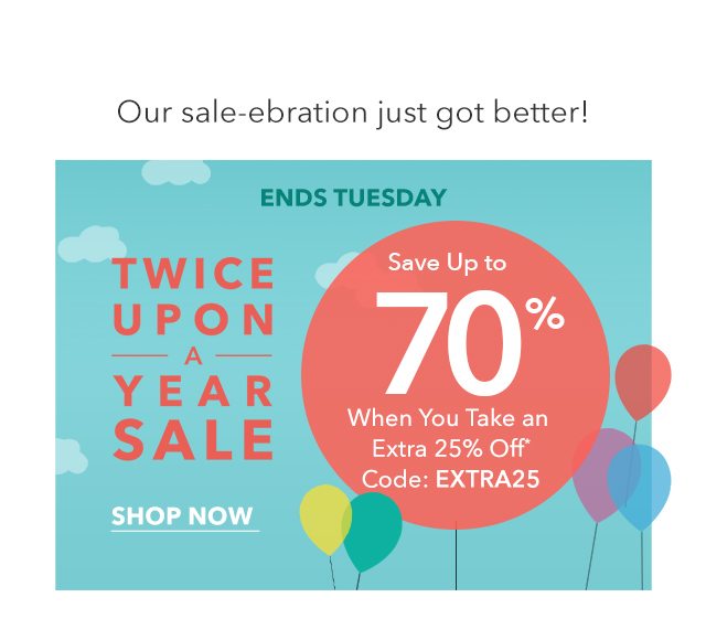 Twice Upon A Year Sale | Shop Now