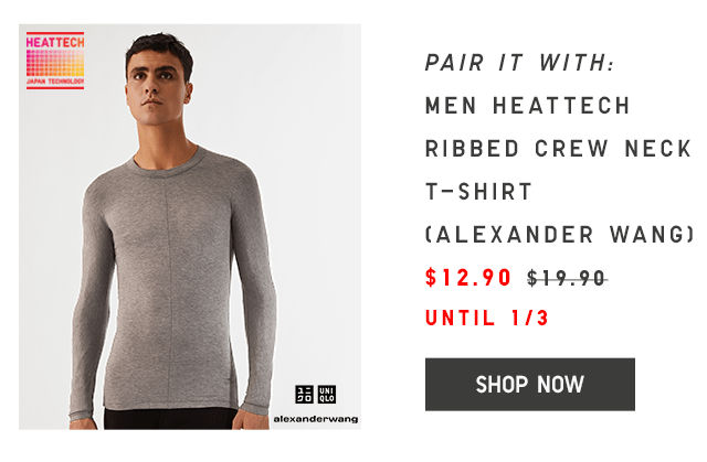 MEN HEATTECH V-NECK T-SHIRT $9.90 - SHOP NOW