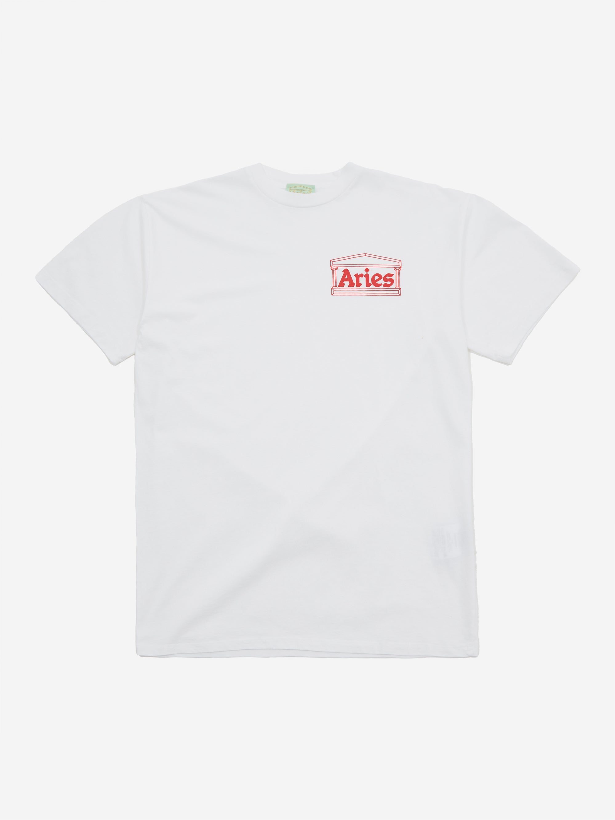 Image of Aries Temple Short Sleeve T-Shirt - White