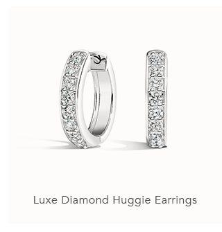 Luxe Diamond Huggie Earrings