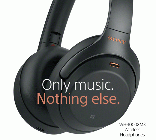 Only music. Nothing else. | WH-1000XM3 Wireless Headphones