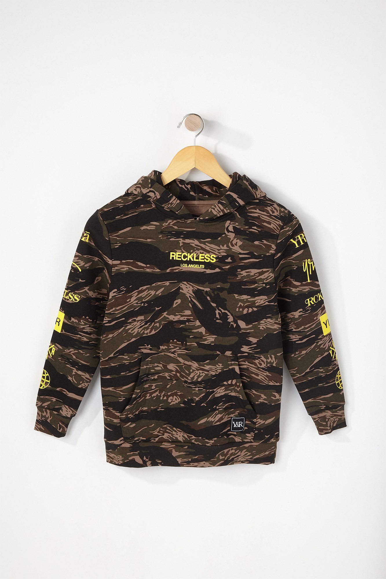 Image of Young & Reckless Boys Tiger Camo Hoodie