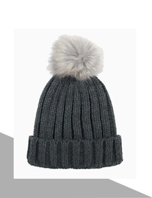 Womens Grey Beanie