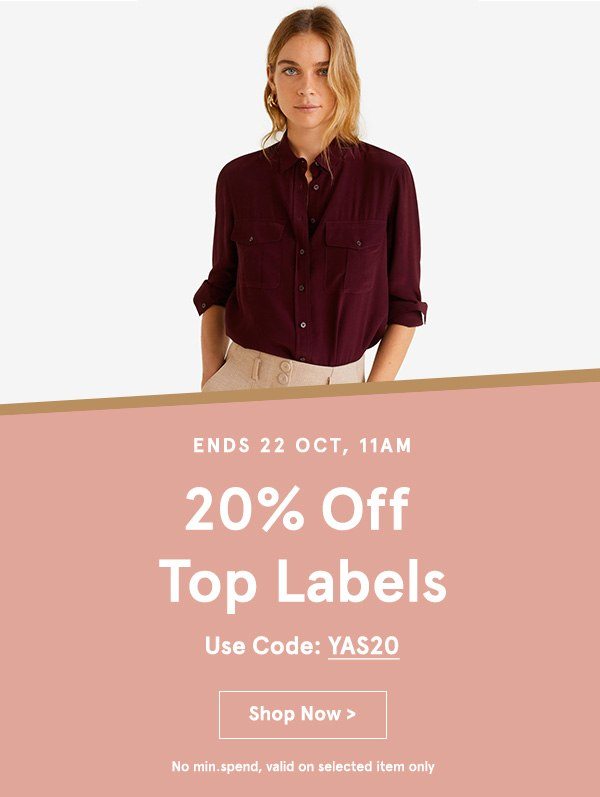 20% Off Top Labels