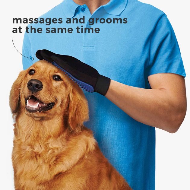 True Touch™ Grooming Glove - massages and grooms