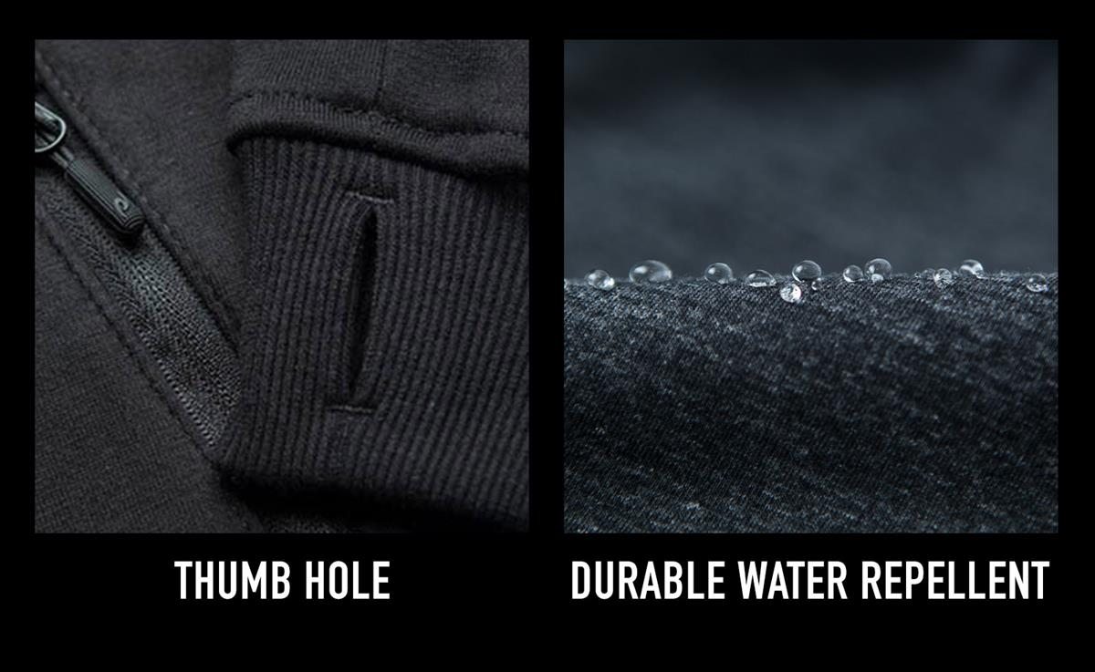 Thumbhole and Durable Water Repellent Fabric