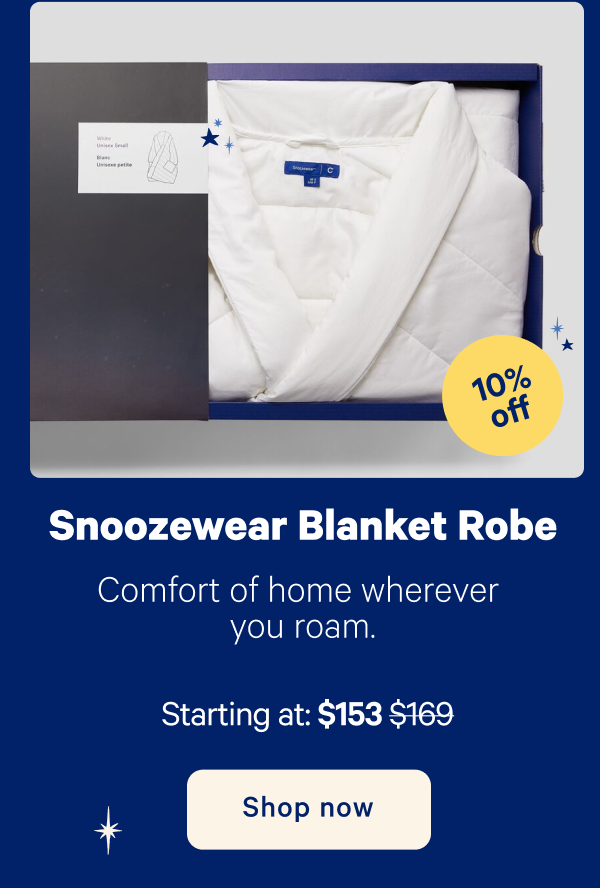 Snoozewear Blanket Robe; Comfort of your sheets, styled for the streets.