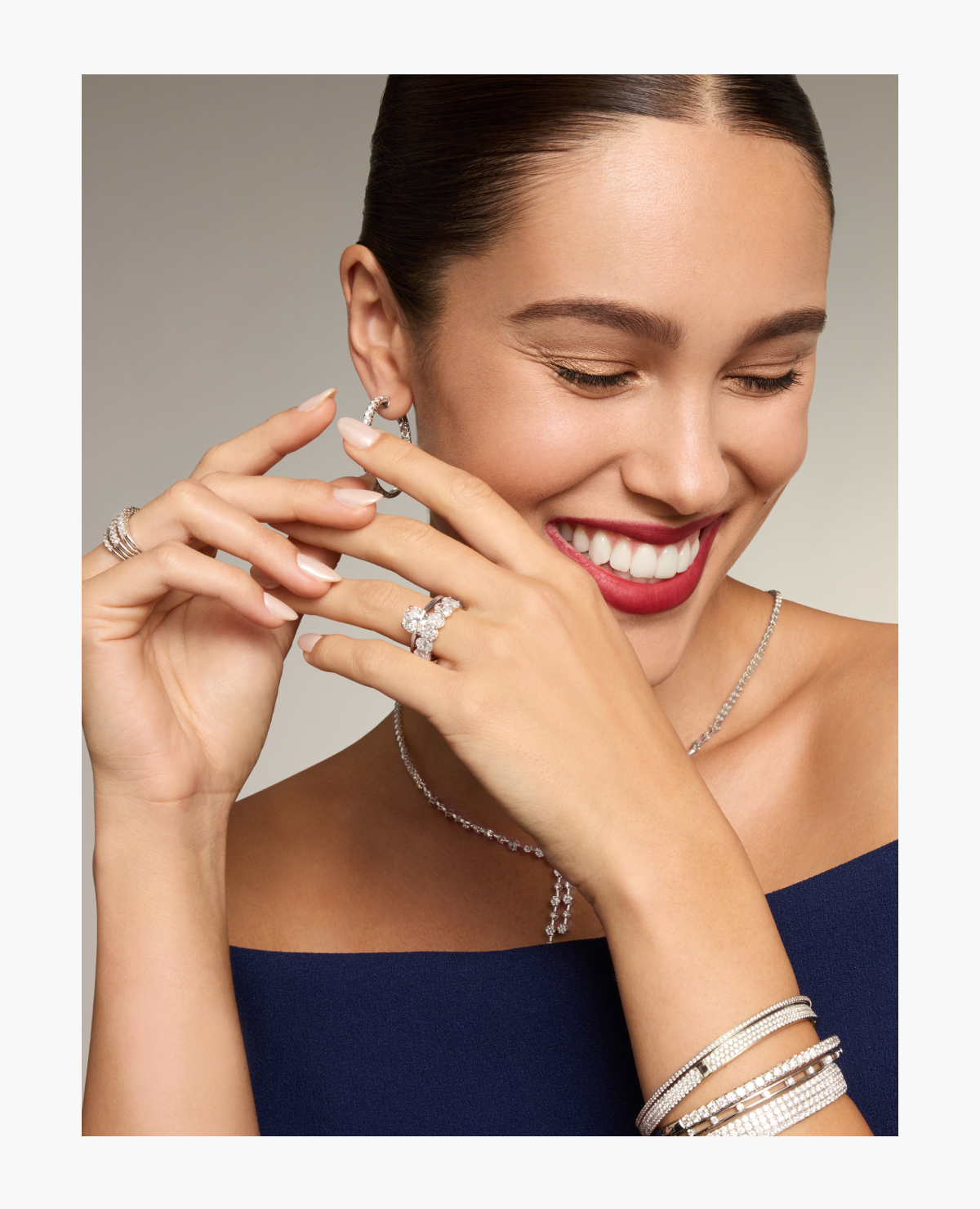 Trending diamond jewelry.