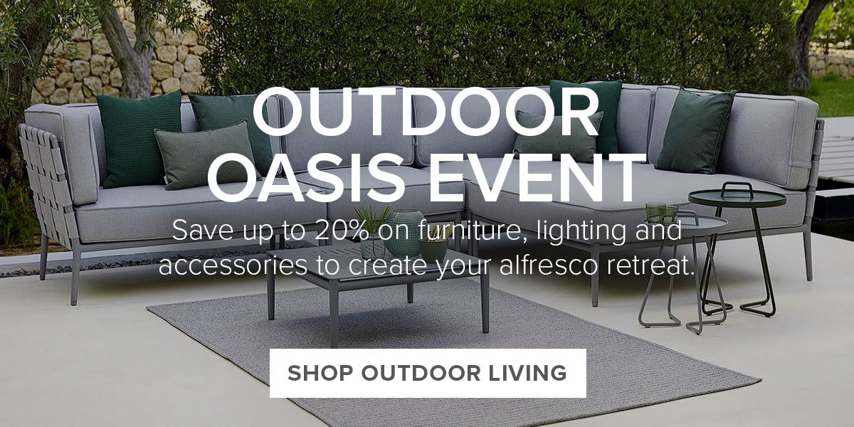Outdoor Oasis Event. Save up to 20%.