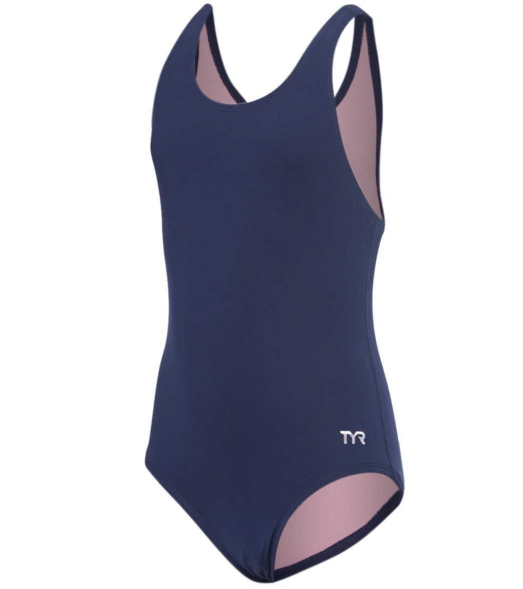 TYR Girls' Solid Ella Maxfit One Piece Swimsuit (Toddler, Little Kid, Big Kid)