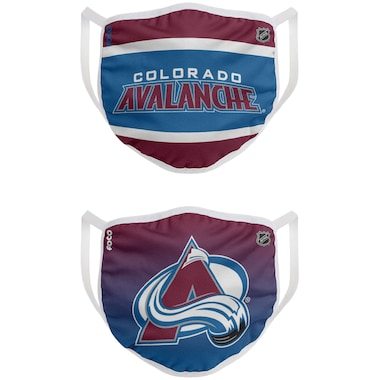 FOCO Colorado Avalanche Adult Printed Face Covering 2-Pack