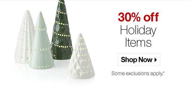 30% off Holiday Items 
