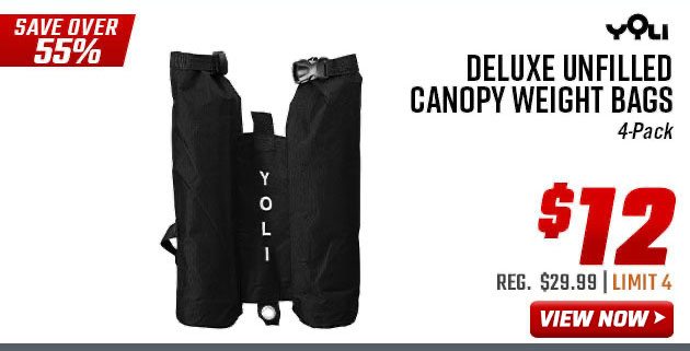 Yoli Deluxe Unfilled Canopy Weight Bags