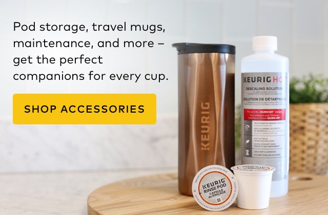 Pod storage, travel mugs, maintenance, and more - get the perfect companions for every cup