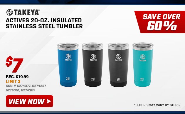 Takeya Actives 20-oz. Insulated Stainless Steel Tumbler