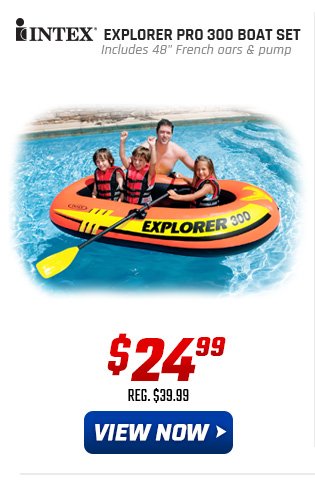 Intex Explorer Pro 300 Boat Set