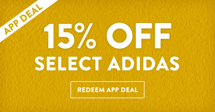 15 percent off adidas