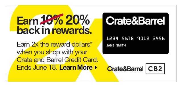 Earn 20% off back in rewards. LEARN MORE >