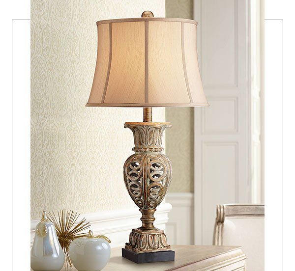 Grand Rue Washed Gold Table Lamp