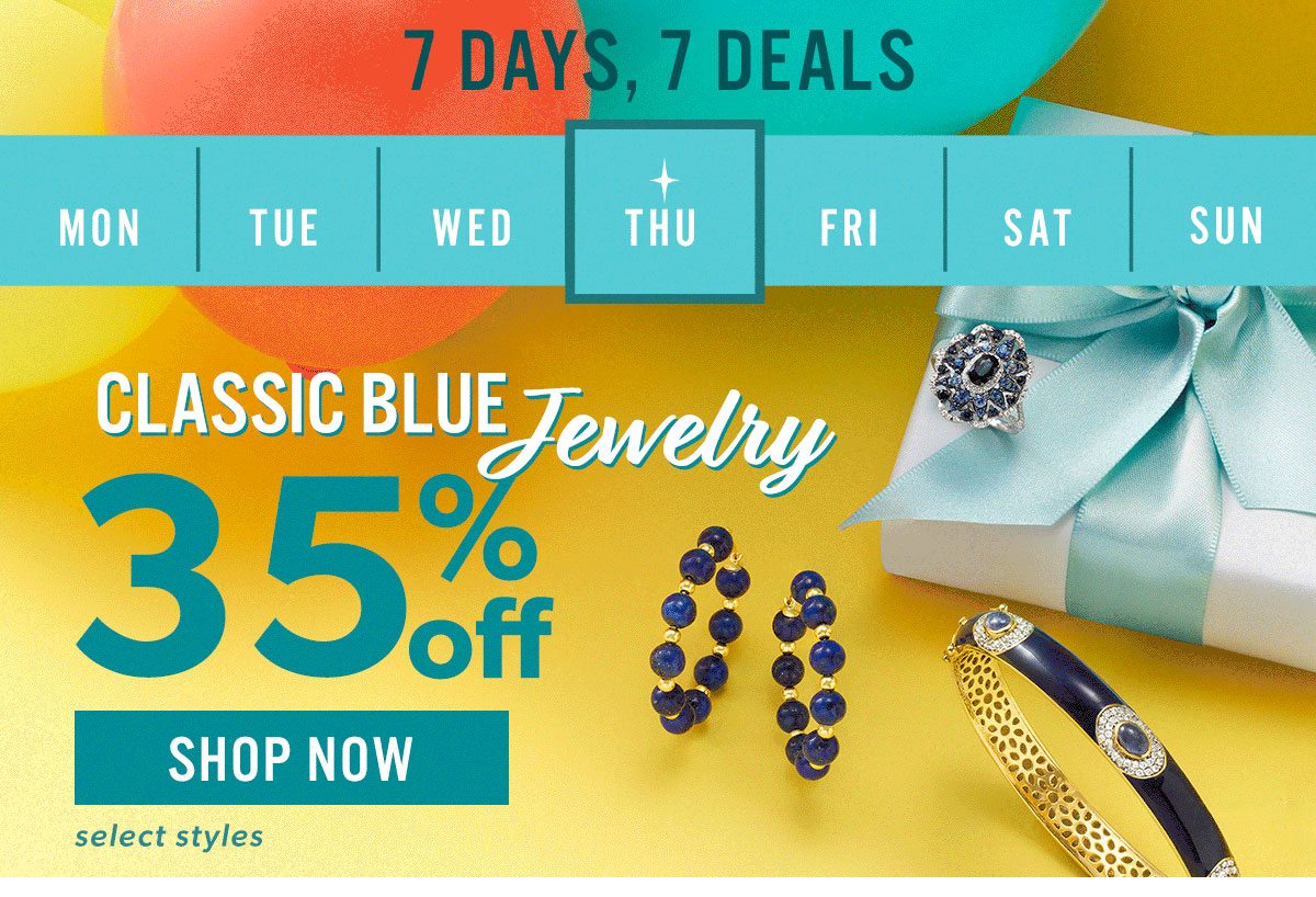 Classic Blue Jewelry 35% Off. Shop Now