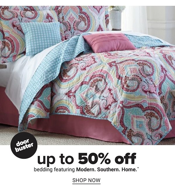 Up to 50% off Bedding feat. Modern. Southern. Home. - Shop Now