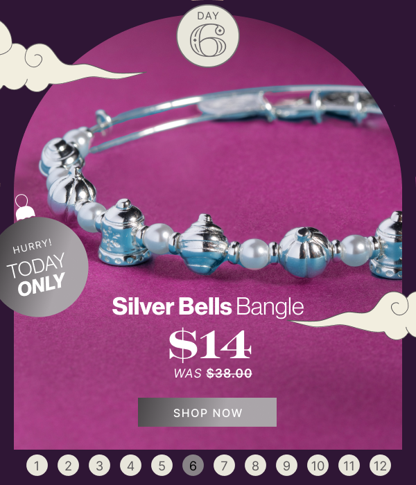 Silver Bells Bangle at $14 | TODAY ONLY | SHOP NOW