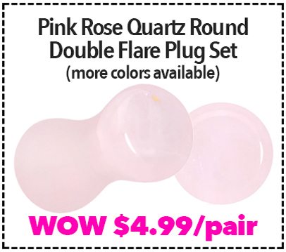 Pink Pearl Plugs 5/8" Plugs - wow $2.18 each >