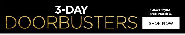 doorbusters. shop now.