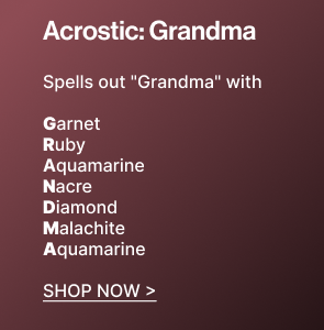 Acrostic: Grandma | Shop Now