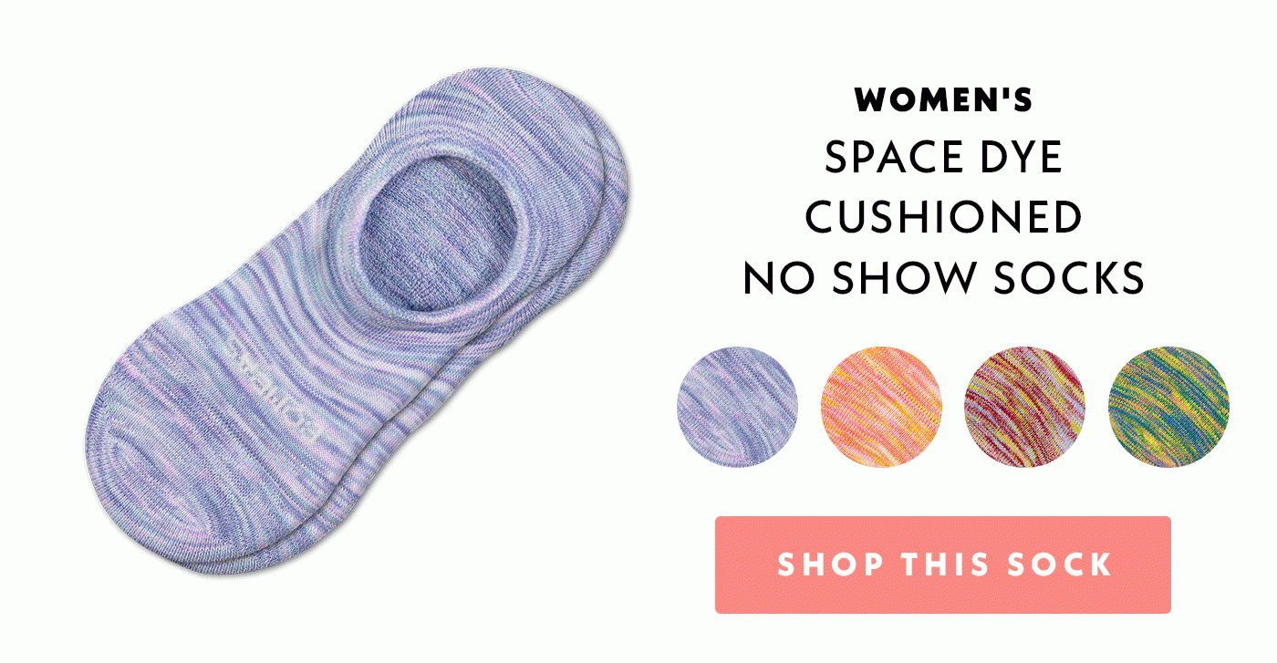Women's Space Dye Cushioned No Shows Socks | Shop This Sock