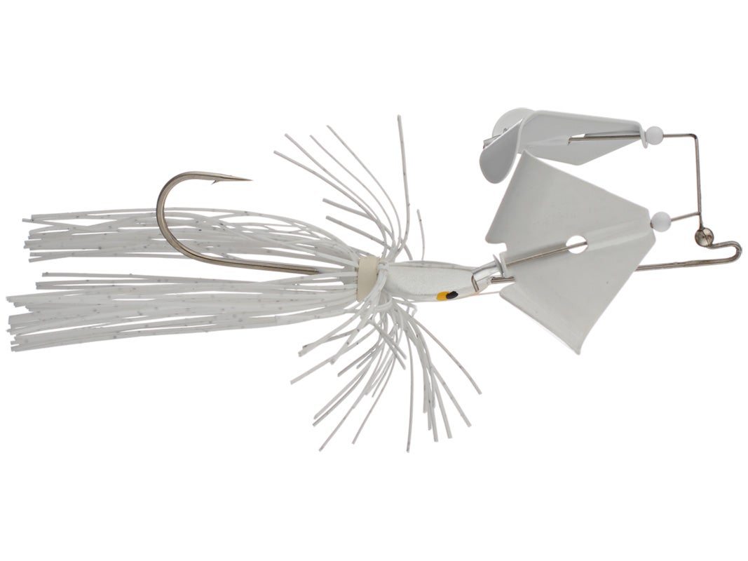 Buckeye Double Bladed Buzzbaits White 1/4