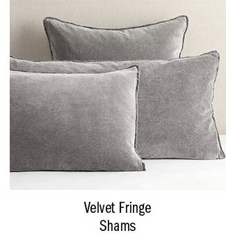 Velvet Fringe Shams