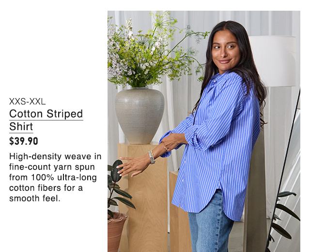 PDP8 - WOMEN COTTON STRIPED SHIRT