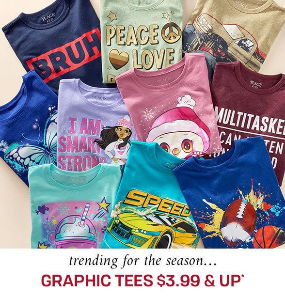 $3.99 & Up Graphic Tees