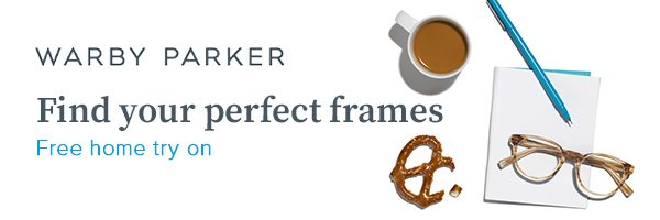 Try 5 glasses frames at home for free